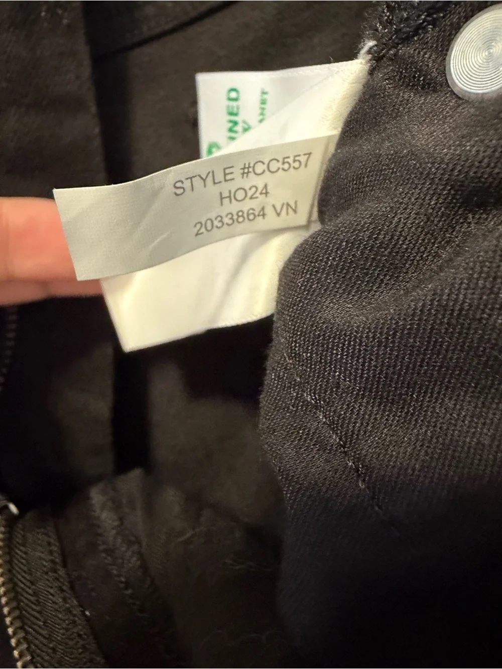 J Crew Denim Trouser in 1996 Semi-Stretch Size 33